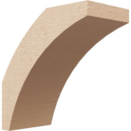 Ekena Millwork 5-inch W x 10-inch D x 10-inch H Thorton Rough Cedar Woodgrain TimberThane Knee Brace, Primed BRCUR05X10X10THRRCPR